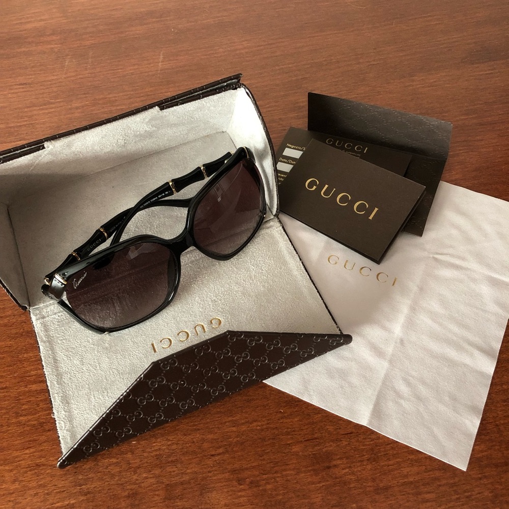 Gucci Bamboo Brown Gradient Sunglasses
